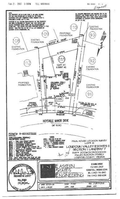 copy of my property survey.